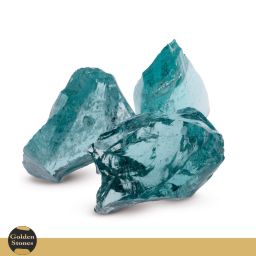 Bryły Szklane Błękitne 70-120 mm