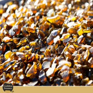 Drobinki Szklane Złote worek 5kg