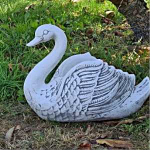 Figurka ogrodowa, betonowa DONICA ŁABĘDŹ - W37