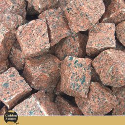 1 szt. Kostka Granitowa Czerwona 7x9cm