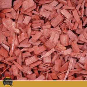 Zrębki kolorowe dekoracyjne kora kolorowa 50l czerwone