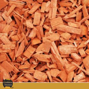 Zrębki kolorowe dekoracyjne kora kolorowa  50l pomarańczowe